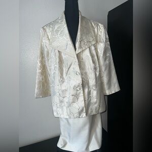 Isabella Cream 2PC Mother of the Bride Easter Spring Skirt Set Sz 22W